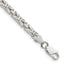 Sterling Silver 3.25mm Byzantine Chain