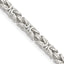 Sterling Silver Byzantine Chain Necklace 3.25mm