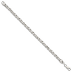 Sterling Silver 4.25mm Byzantine Chain