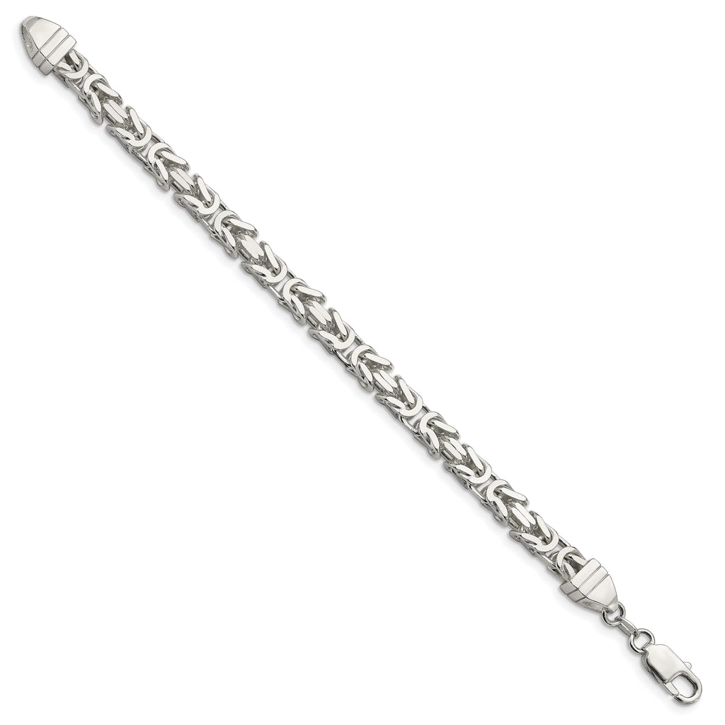 Sterling Silver 6mm Byzantine Chain