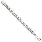 Sterling Silver 7.5mm Byzantine Chain