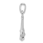 De-Ani Sterling Silver Rhodium-Plated Polished 3D Anchor Pendant