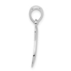 De-Ani Sterling Silver Rhodium-plated Polished Swan with Cut Out Baby Pendant