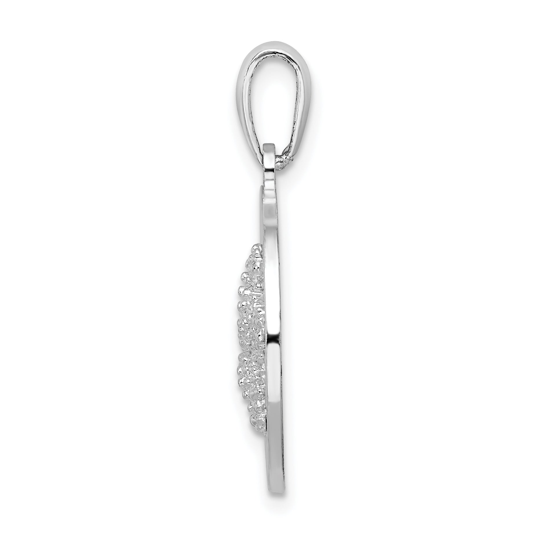 De-Ani Sterling Silver Rhodium-Plated Polished Booth Bay Starfish Pendant Secondary image