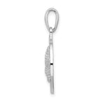 De-Ani Sterling Silver Rhodium-Plated Polished Booth Bay Starfish Pendant