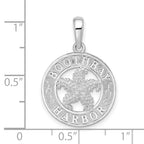 De-Ani Sterling Silver Rhodium-Plated Polished Booth Bay Starfish Pendant