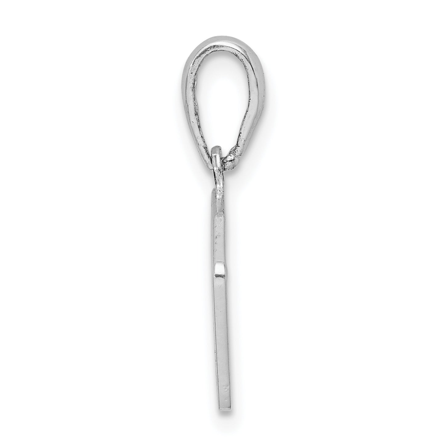 De-Ani Sterling Silver Rhodium-plated Polished 4 Aces Good Luck Playing Cards Pendant Secondary image