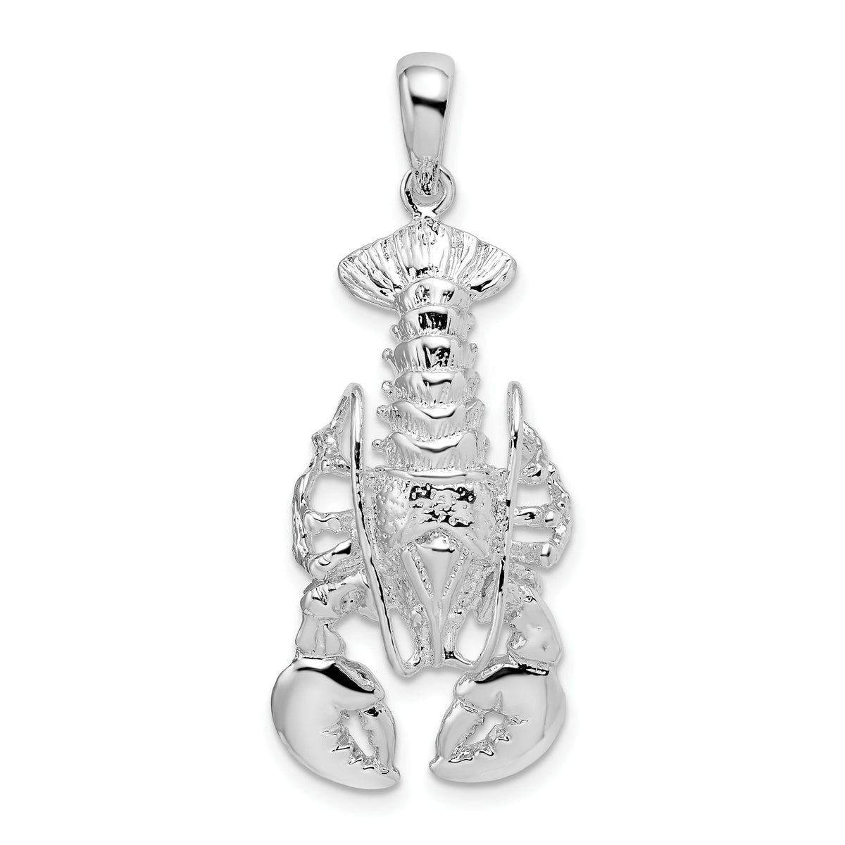 Lobster Pendant in Sterling Silver, 38mm Moveable - Sophia Jewelers Main image