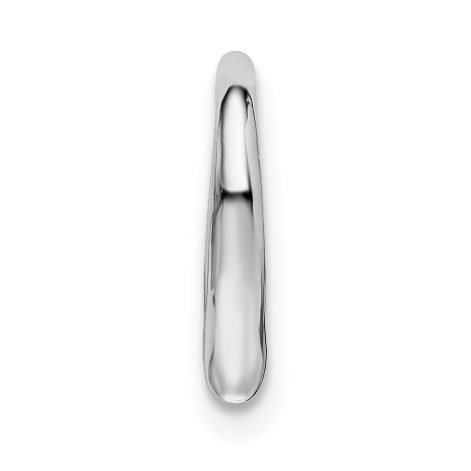 De-Ani Sterling Silver Rhodium-plated Polished Heart Slide Secondary image