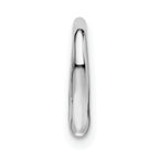 De-Ani Sterling Silver Rhodium-plated Polished Heart Slide