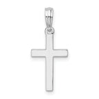 De-Ani Sterling Silver Rhodium-plated Polished Cross Pendant