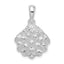 De-Ani Sterling Silver Rhodium-Plated Textured Oyster Shell Pendant
