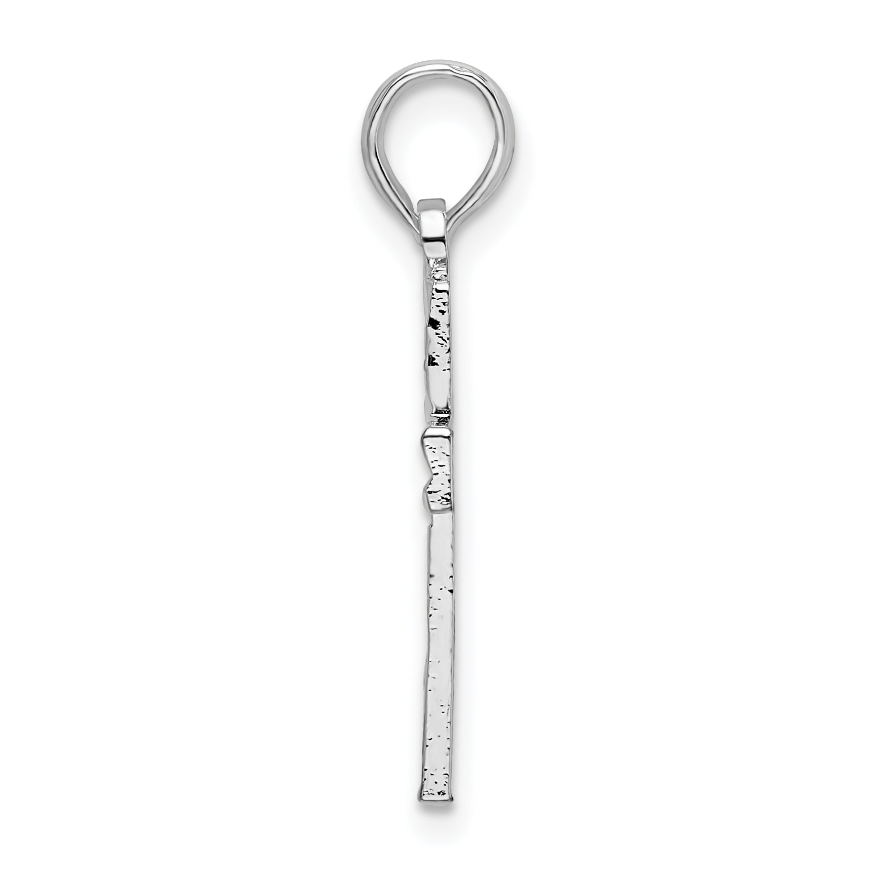 Diamond-Cut Latin Cross Pendant in Sterling Silver Secondary image