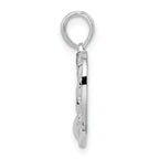 De-Ani Sterling Silver Rhodium-plated #1 Grandma in Heart Pendant