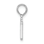 De-Ani Sterling Silver Rhodium-Plated OBX North Carolina License Plate Pendant