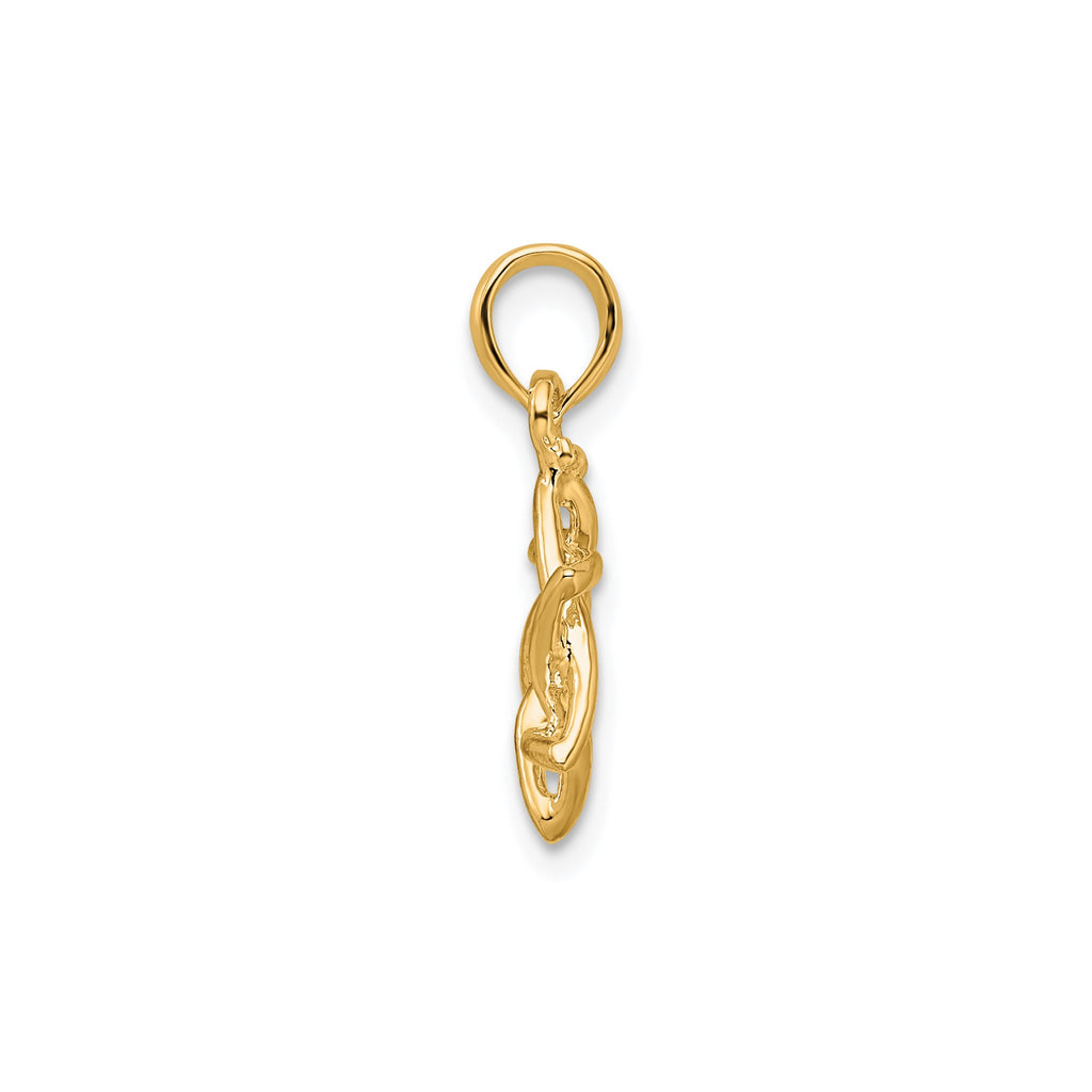 3D Cut-Out Star of David Pendant in Gold-Plated Sterling Silver - Sophia Jewelers