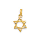 3D Cut-Out Star of David Pendant in Gold-Plated Sterling Silver - Sophia Jewelers