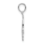 De-Ani Sterling Silver Rhodium-Plated Polished Cut-Out Hamsa Pendant