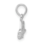 De-Ani Sterling Silver Rhodium-Plated Polished Mahi-Mahi Fish Pendant