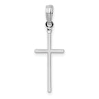 De-Ani Sterling Silver Polished Thin Latin Cross Pendant