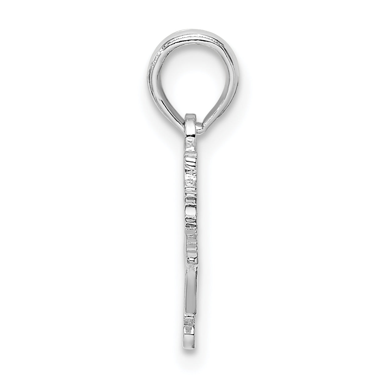 De-Ani Sterling Silver Rhodium-Plated Polished Bahamas Cruise Ship Pendant Secondary image