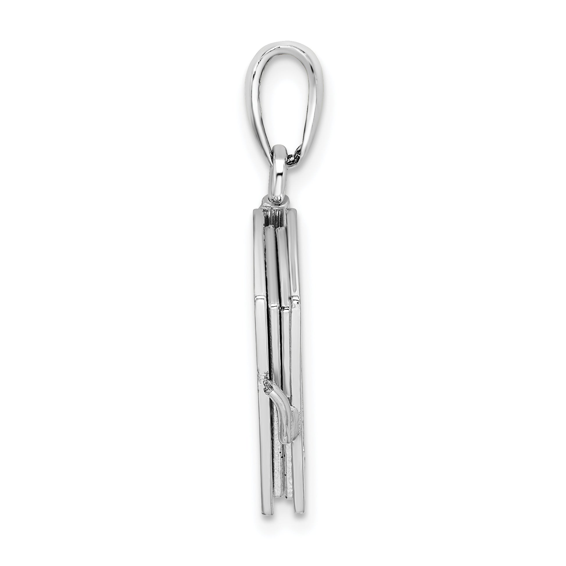 De-Ani Sterling Silver Rhodium-Plated Moveable 3D Lord's Prayer Bible Pendant Secondary image