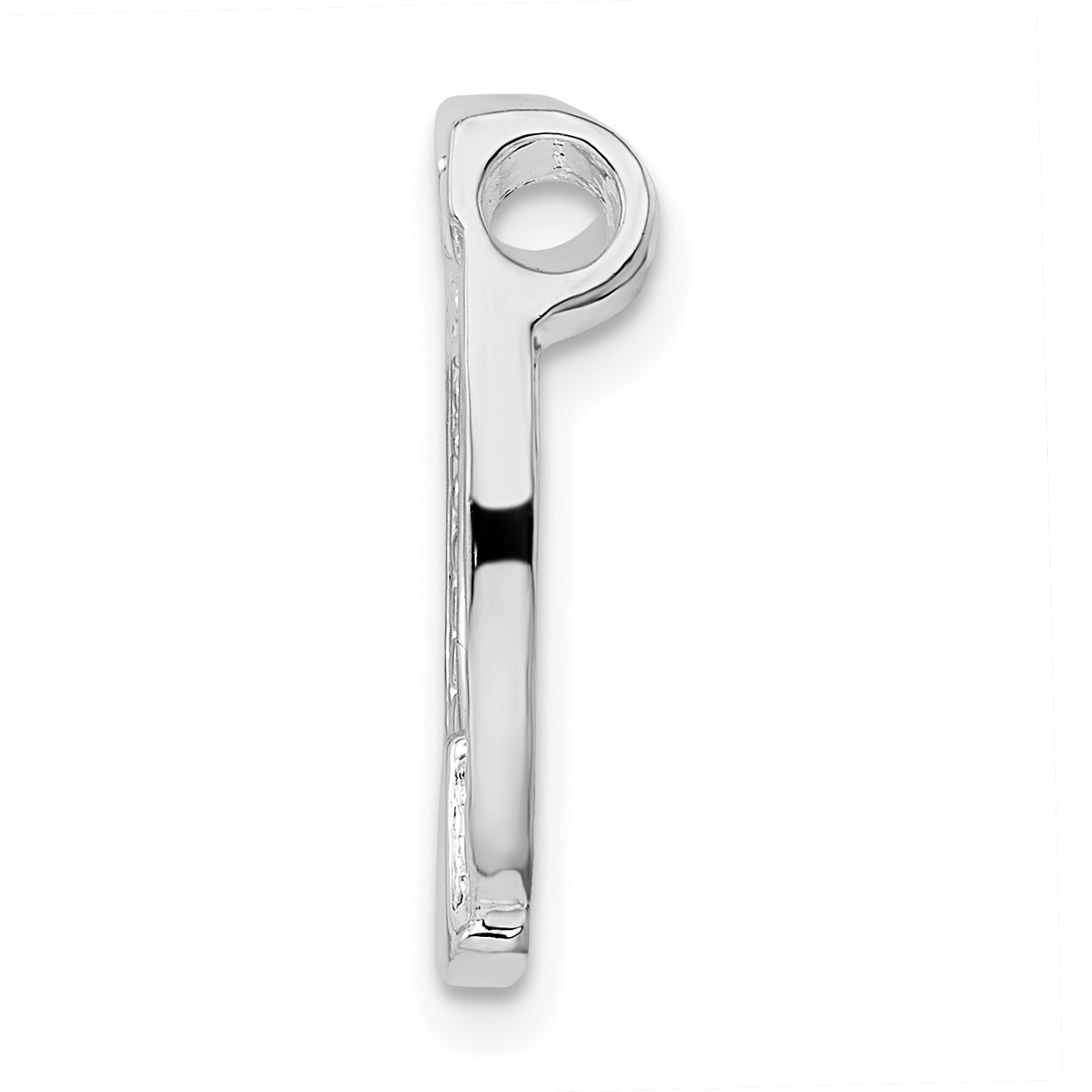 De-Ani Sterling Silver Polished Horseshoe Chain Slide Secondary image