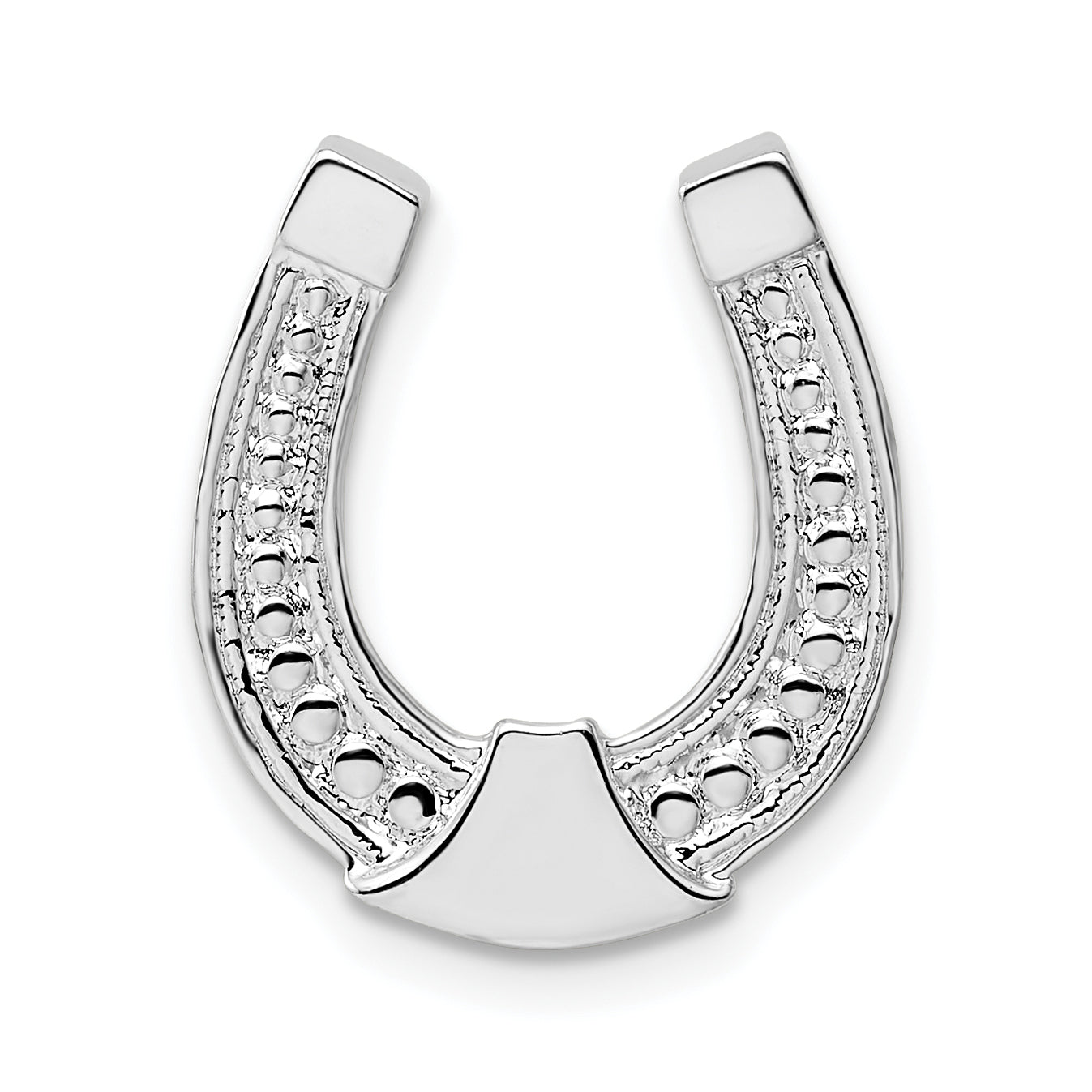 De-Ani Sterling Silver Polished Horseshoe Chain Slide Main image