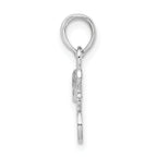 De-Ani Sterling Silver Rhodium-plated Polished SWEET 16 Pendant