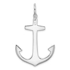De-Ani Sterling Silver Rhodium-Plated Polished 3D Large Anchor Pendant