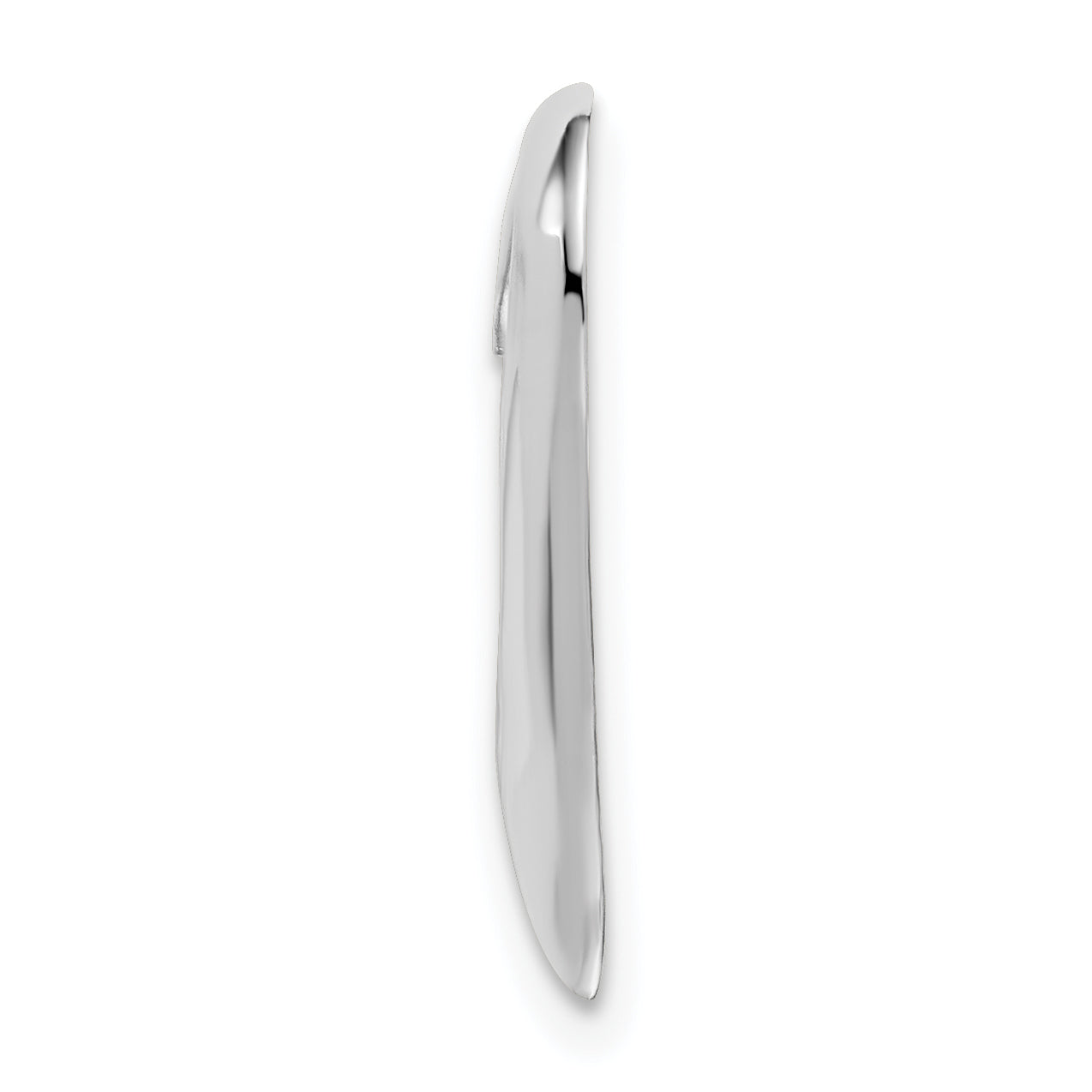 De-Ani Sterling Silver Rhodium-Plated Polished Large Floating Heart Pendant Secondary image
