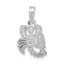 De-Ani Sterling Silver Rhodium-Plated Polished 3D Scorpio Zodiac Pendant