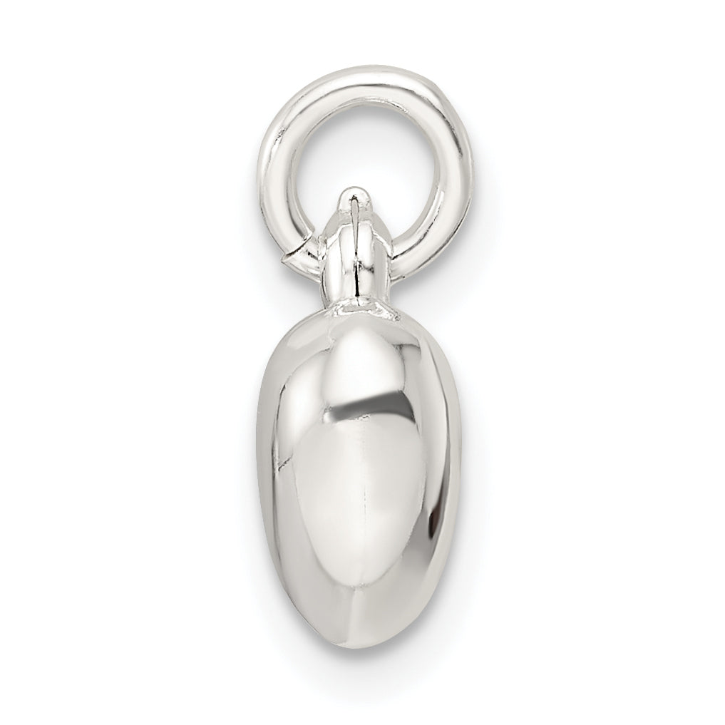 Sterling Silver Puffed Heart Charm Secondary image