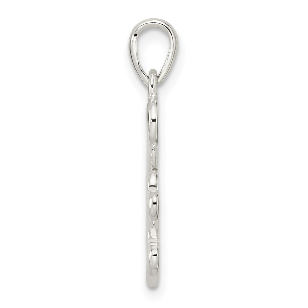 Sterling Silver Polished Multiple Heart Pendant