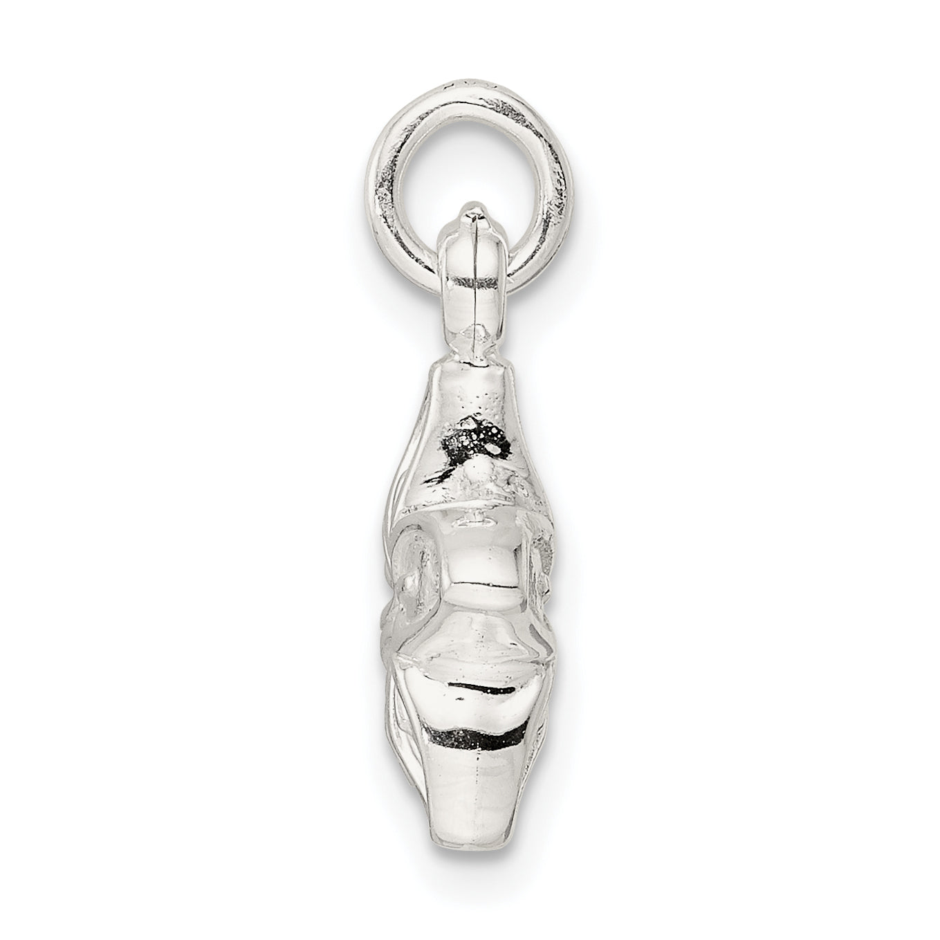 Sterling Silver Puffed Flower Charm Secondary image