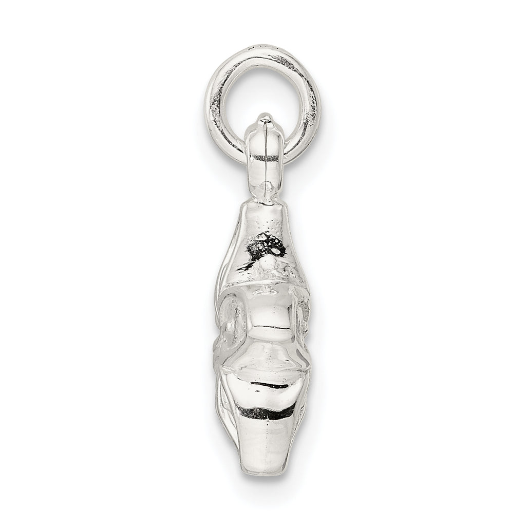 Sterling Silver Puffed Flower Charm