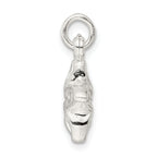 Sterling Silver Puffed Flower Charm