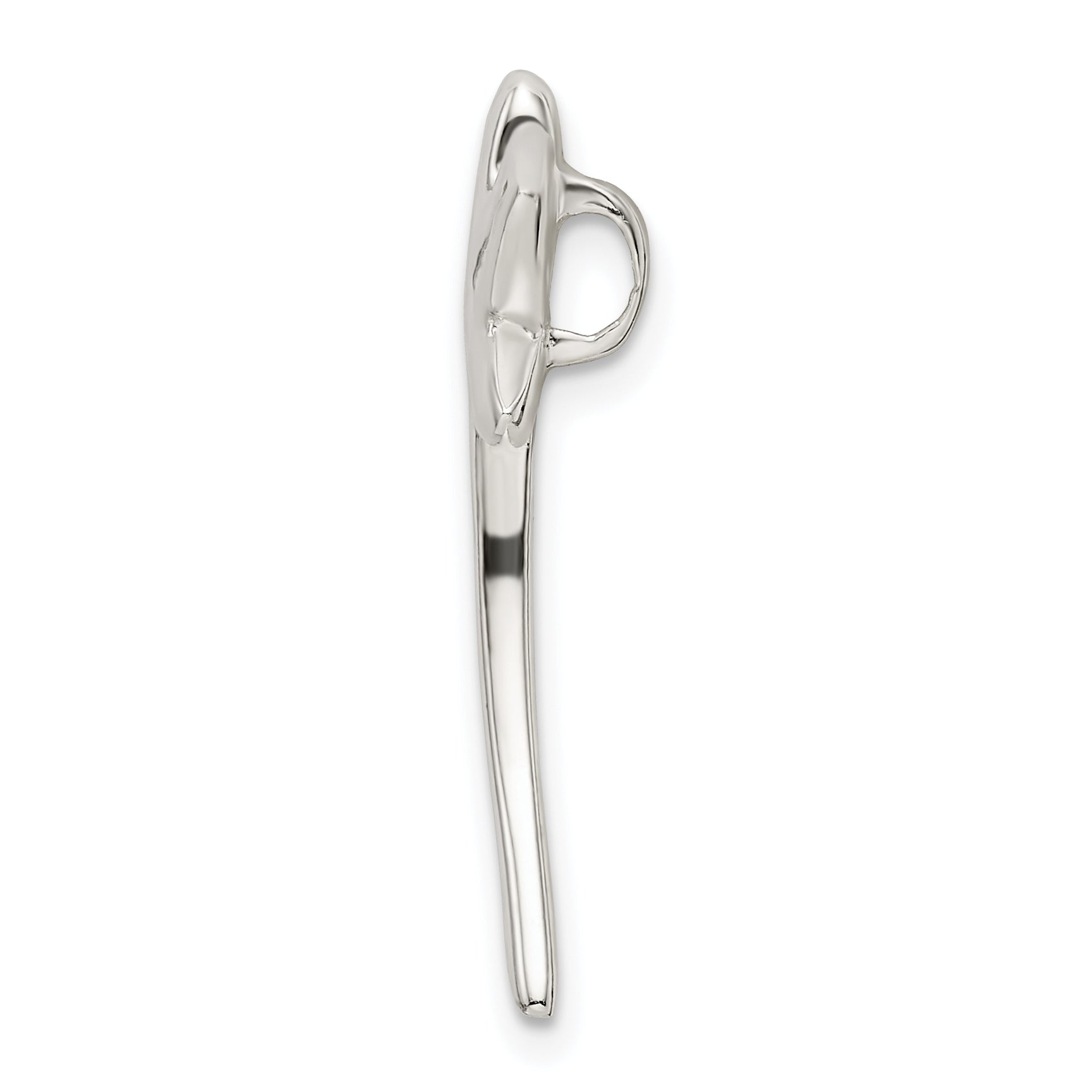Sterling Silver Polished Dragonfly Chain Slide Secondary image