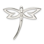 Sterling Silver Polished Dragonfly Chain Slide