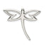 Sterling Silver Polished Dragonfly Chain Slide