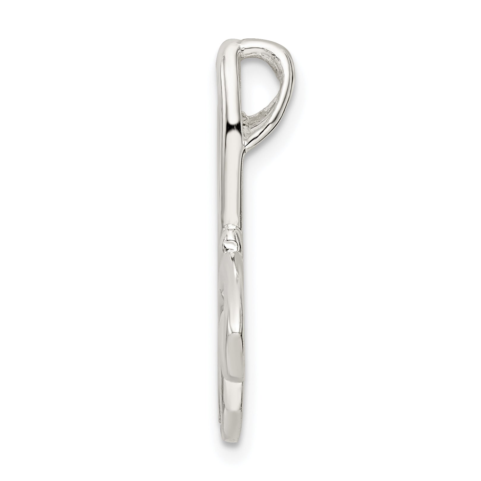 Sterling Silver Polished Butterfly Chain Slide Secondary image
