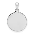 Sterling Silver Rhodium-plated Oxidized Circle Tree Pendant