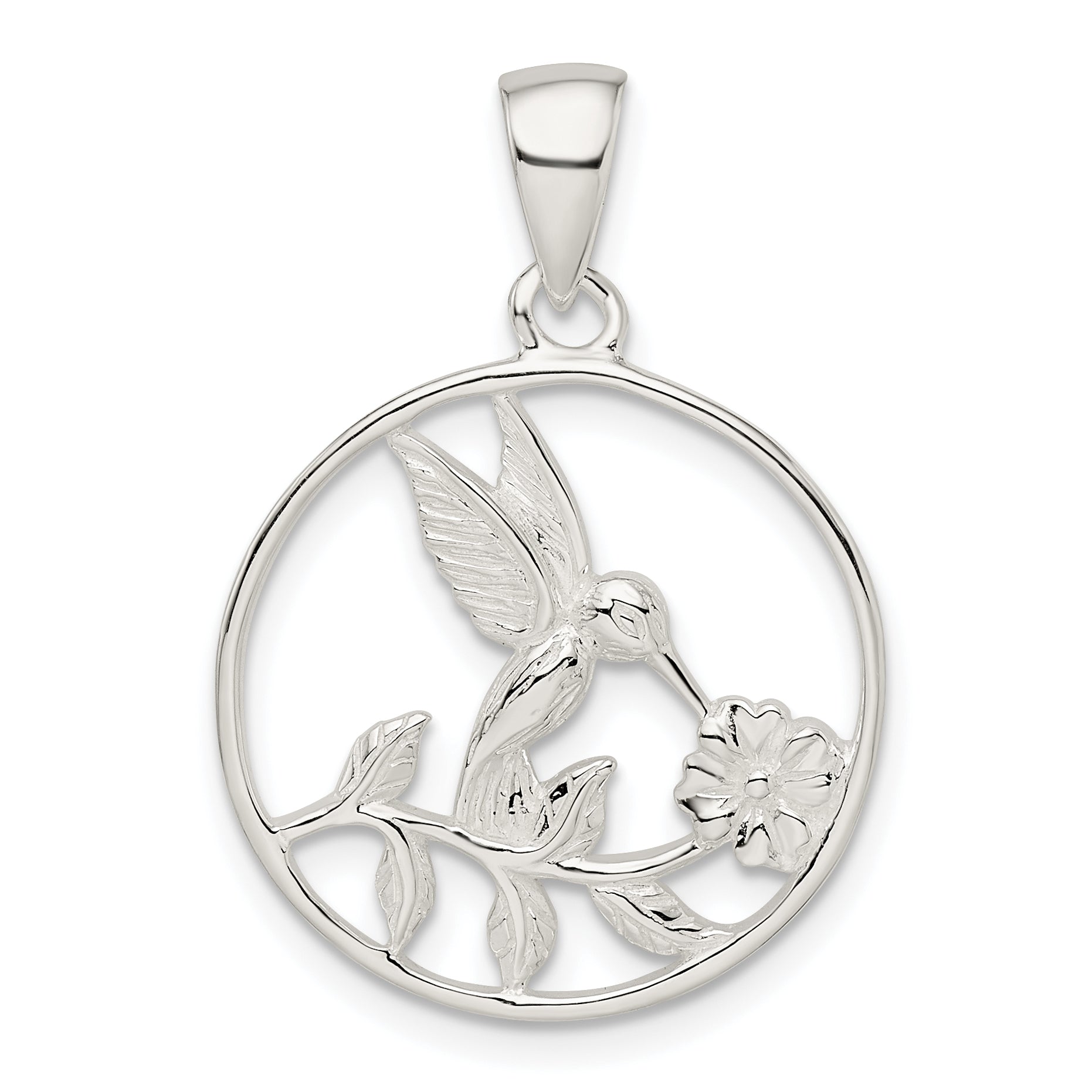 Sterling Silver Hummingbird Pendant Main image