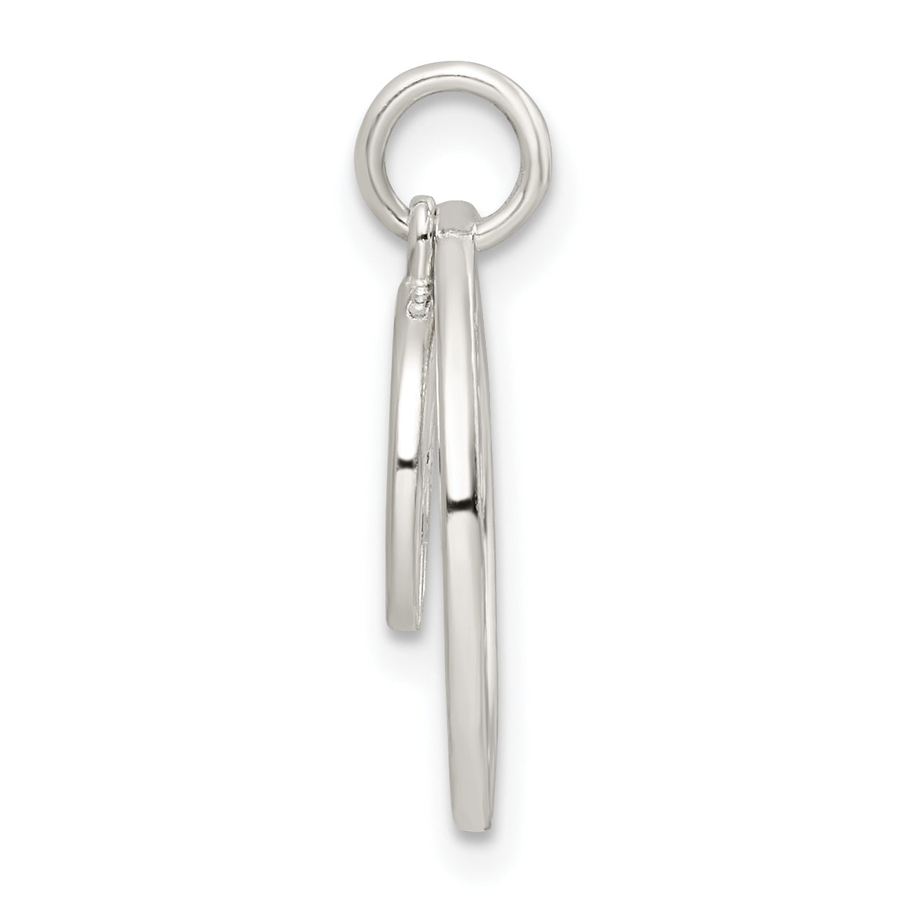 Sterling Silver Round NOT ALL WHO WANDER Pendant Secondary image