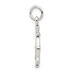 Sterling Silver Polished Ship's Wheel Pendant