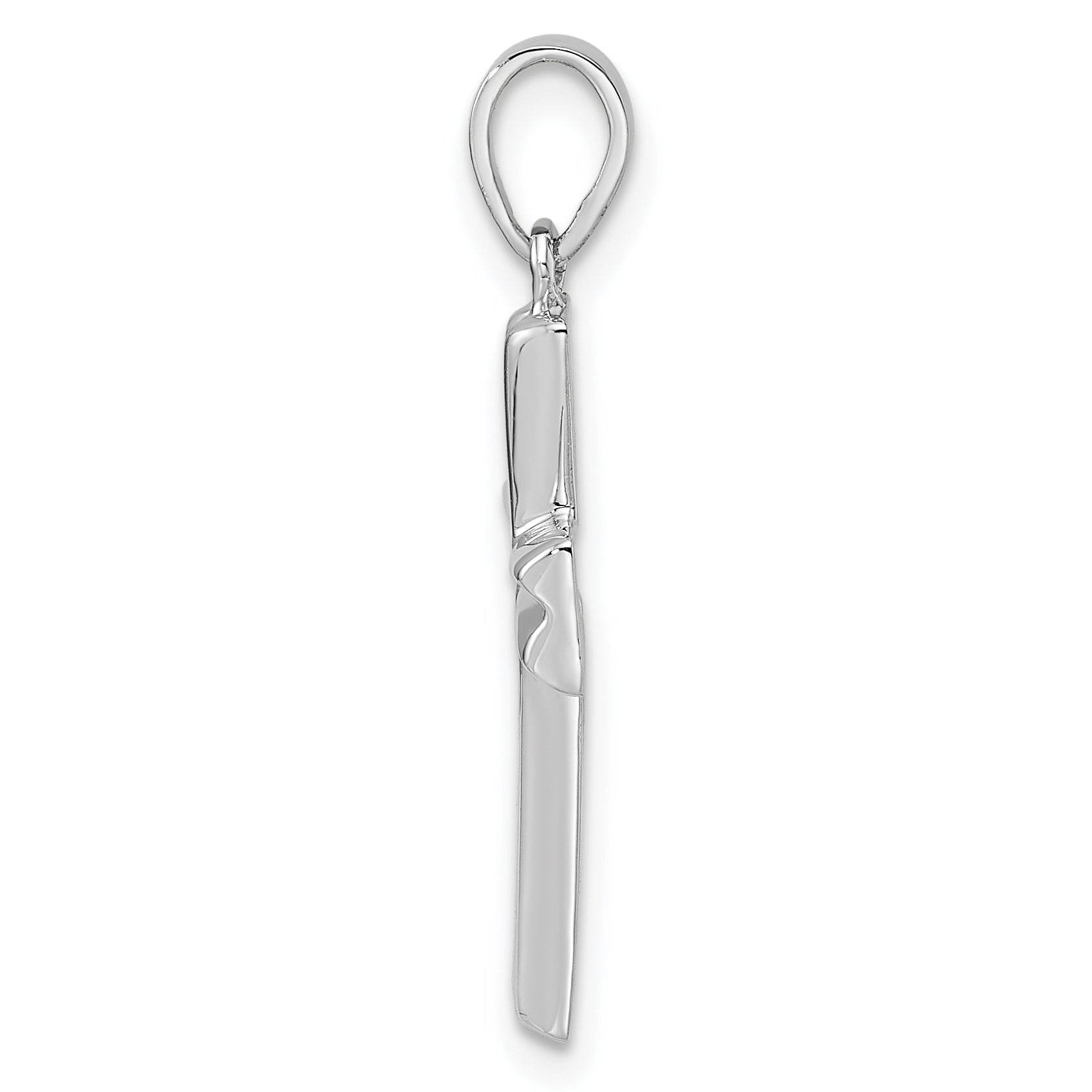 Sterling Silver RH Polished Cross Pendant Secondary image