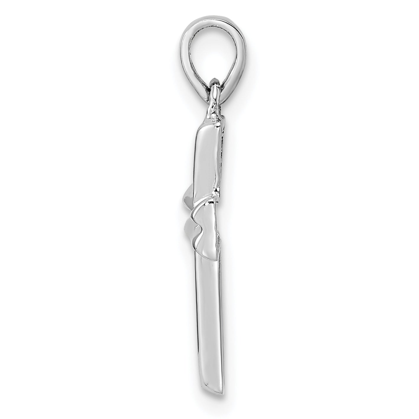 Sterling Silver RH Polished Cross Pendant Secondary image