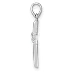Sterling Silver RH Polished Cross Pendant