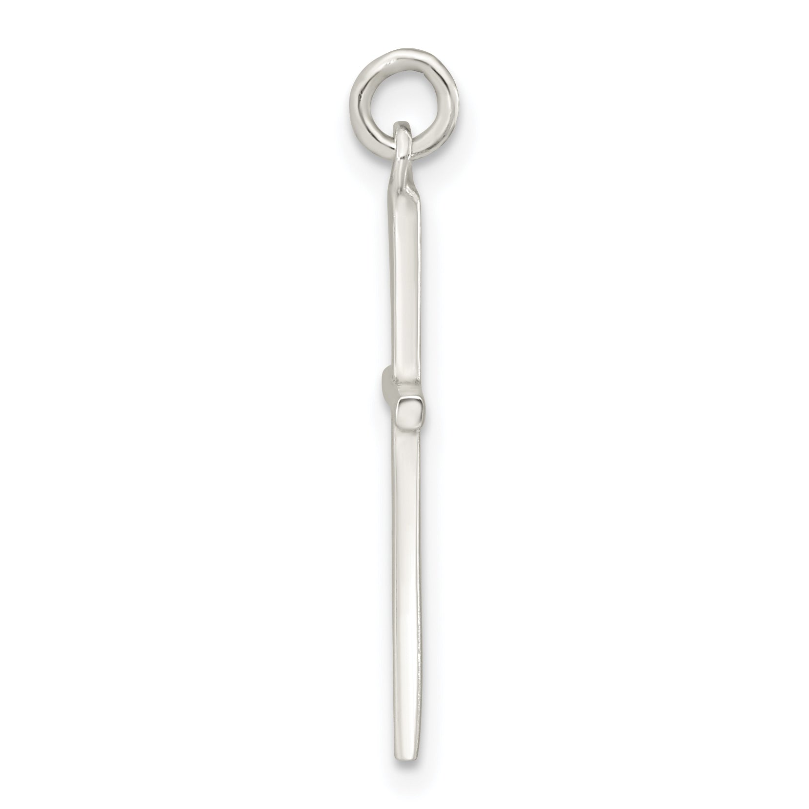 Sterling Silver Polished Cross Pendant Secondary image