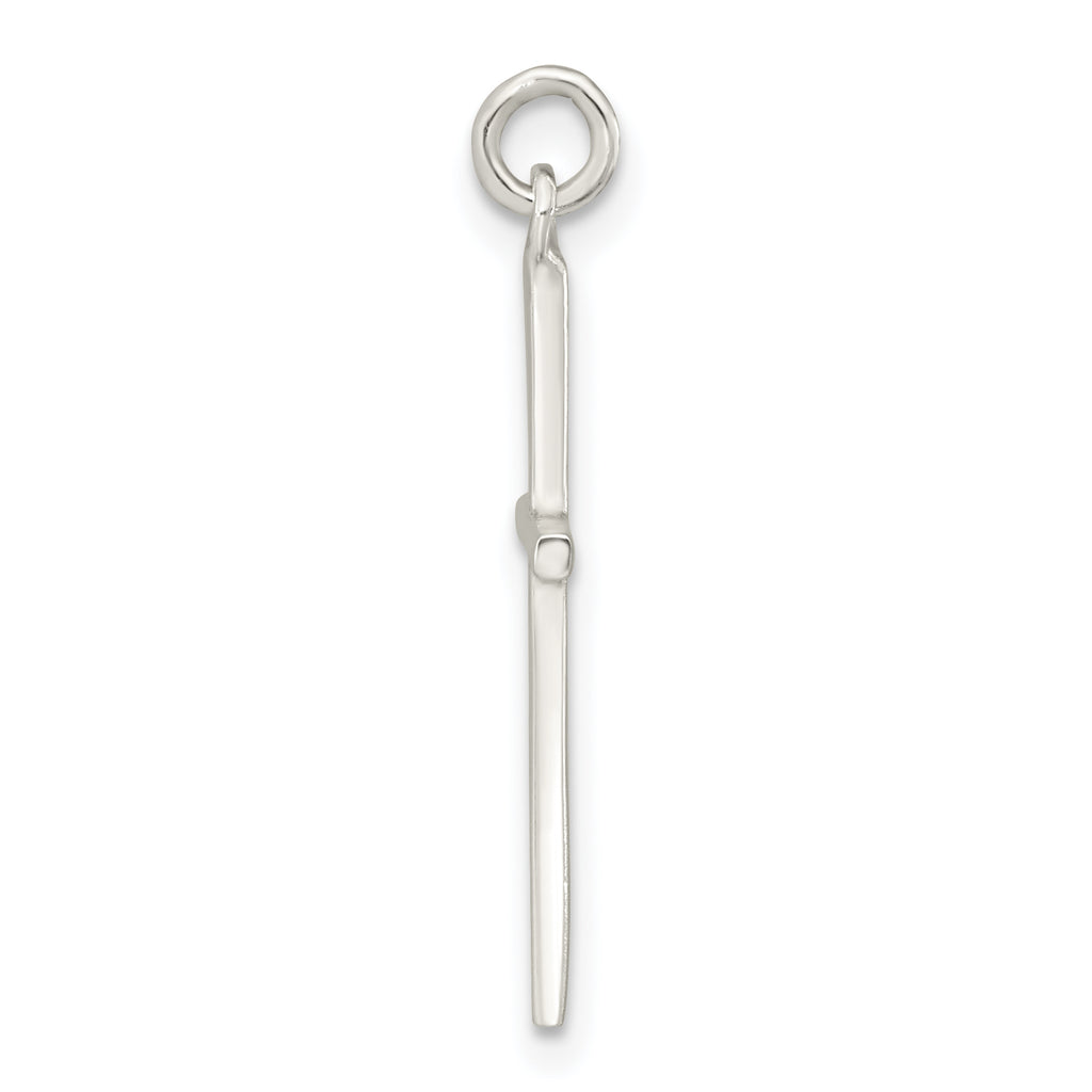 Sterling Silver Polished Cross Pendant